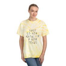 Load image into Gallery viewer, I'm From Texas Tie-Dye Tee, Cyclone
