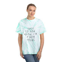 Load image into Gallery viewer, I'm From Texas Tie-Dye Tee, Cyclone