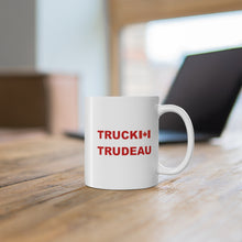 Load image into Gallery viewer, Truck Trudeau Coffee Mug on Desk
